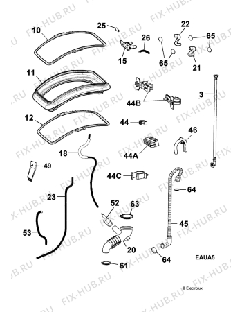 Взрыв-схема стиральной машины Privileg 00269048_21027 - Схема узла Hydraulic System 272